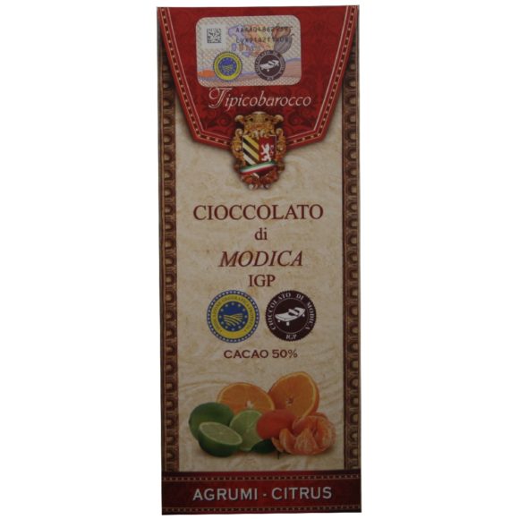 Chocolat de Modica IGP aux agrumes de Sicile - Tipico Barocco