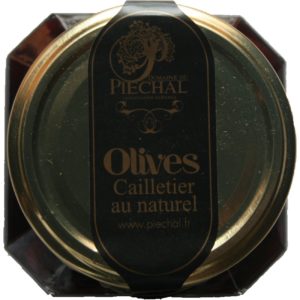 Olives de Nice AOP domaine du Piechal cailletier au naturel couvercle