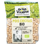 Pois chiches Bio origine France Grain de Vitalité AB agriculture biologique