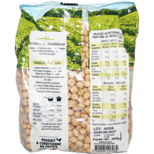 Pois chiches Bio origine France Grain de Vitalité AB agriculture biologique