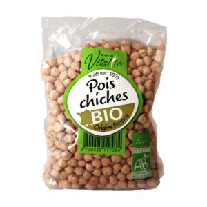 Pois chiches Bio origine France Grain de Vitalité AB agriculture biologique