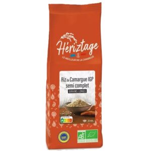 riz long semi-complet Bio de Camargue IGP Hériztage