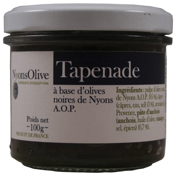 tapenade d'olives de Nyons AOP câpres et anchois,