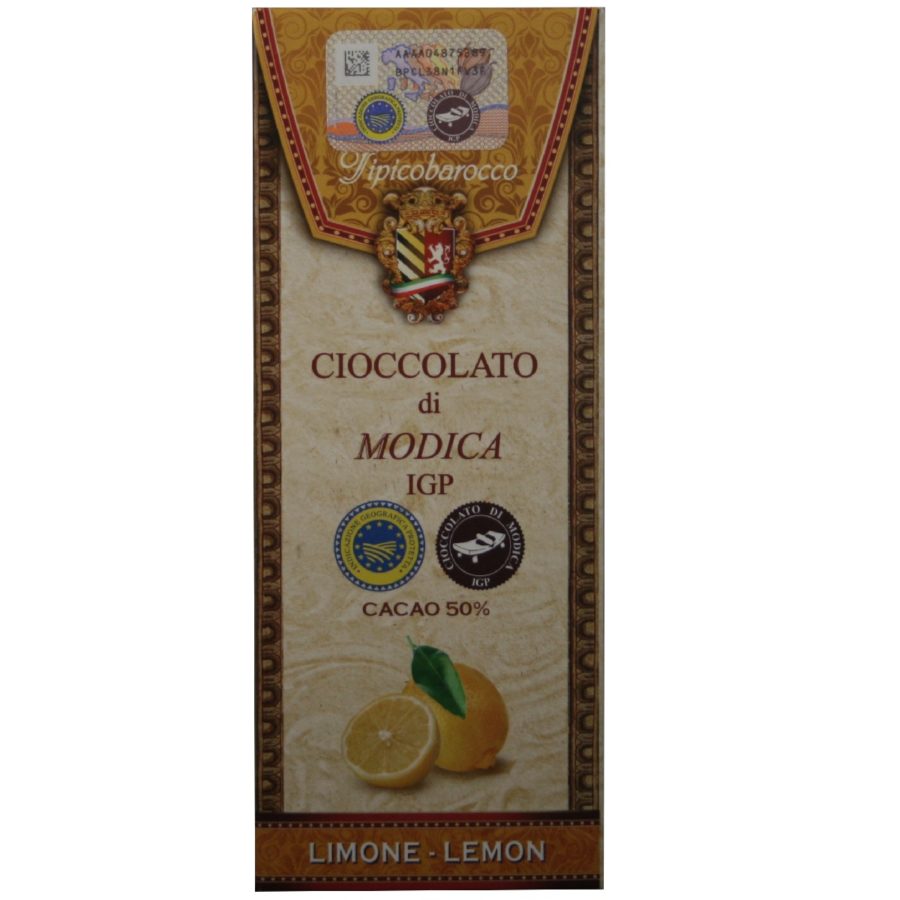 Chocolat de Modica IGP au Citron de Sicile, Tipico Barocco sur Originel