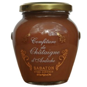 confiture de châtaigne d'Ardèche AOP Sabaton, fabriqué à Aubenas, recette traditionnelle