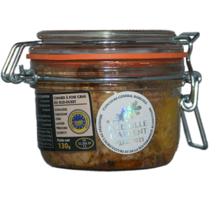 foie gras de canard entier du Sud Ouest IGP du Gers. Parfaitement assaisonné. Issu d'un élevage traditionnel en plein air et engraissé avec du maïs grain