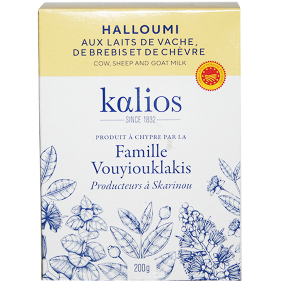 Hallloumi AOP Chypre Kalios 200g aux laits de brebis, chèvre et vache