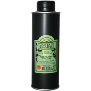 Huile d'olive BIO AOP Haute-Provence du Moulin de l'olivette 250 ml