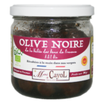 olives noires grossane de la vallée des Baux-de-Provence AOP, marron, à noire. Piquées au sel de camargue, saveur fraiche non fermentée, vin rouge, noix
