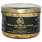 Pâté de canard au foie gras IGP avec 25% de foie gras. Viande de canard à foie gras du Gers IGP et foie gras. Produit fermier traditionnel du Sud-Ouest.