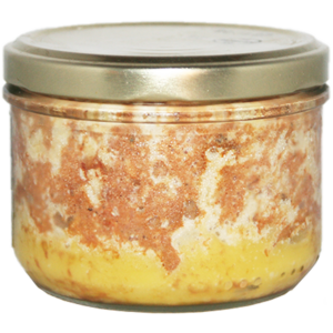 Pâté de canard au foie gras IGP avec 25% de foie gras. Viande de canard à foie gras du Gers IGP et foie gras. Produit fermier traditionnel du Sud-Ouest.