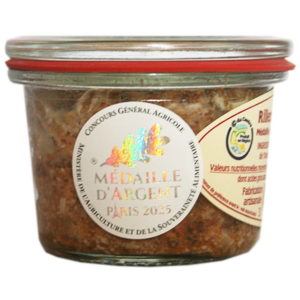 Rillettes de Tours IGP Verrine traditionnelle - Saveurs Gourmandes du Val de Loire - médaille d'argent du concours général agricole 2026