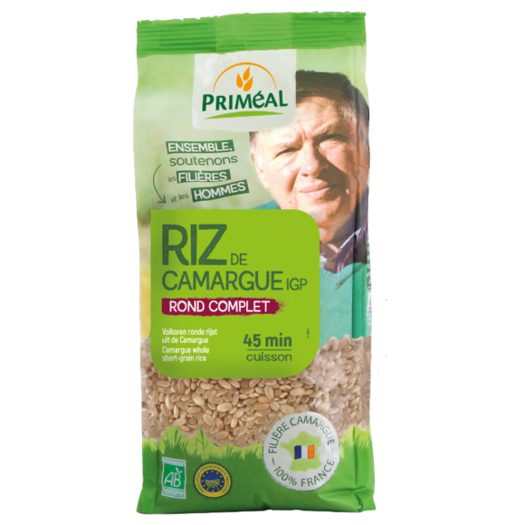 riz de Camargue IGP rond complet Bio Priméal sachet 500g